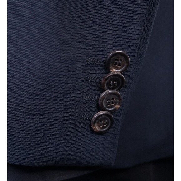 BOSS Hugo Boss JAM75 Blazer Sport Coat Jacket Men’s 38R Solid Blue Wool 2-Button - Picture 8 of 16